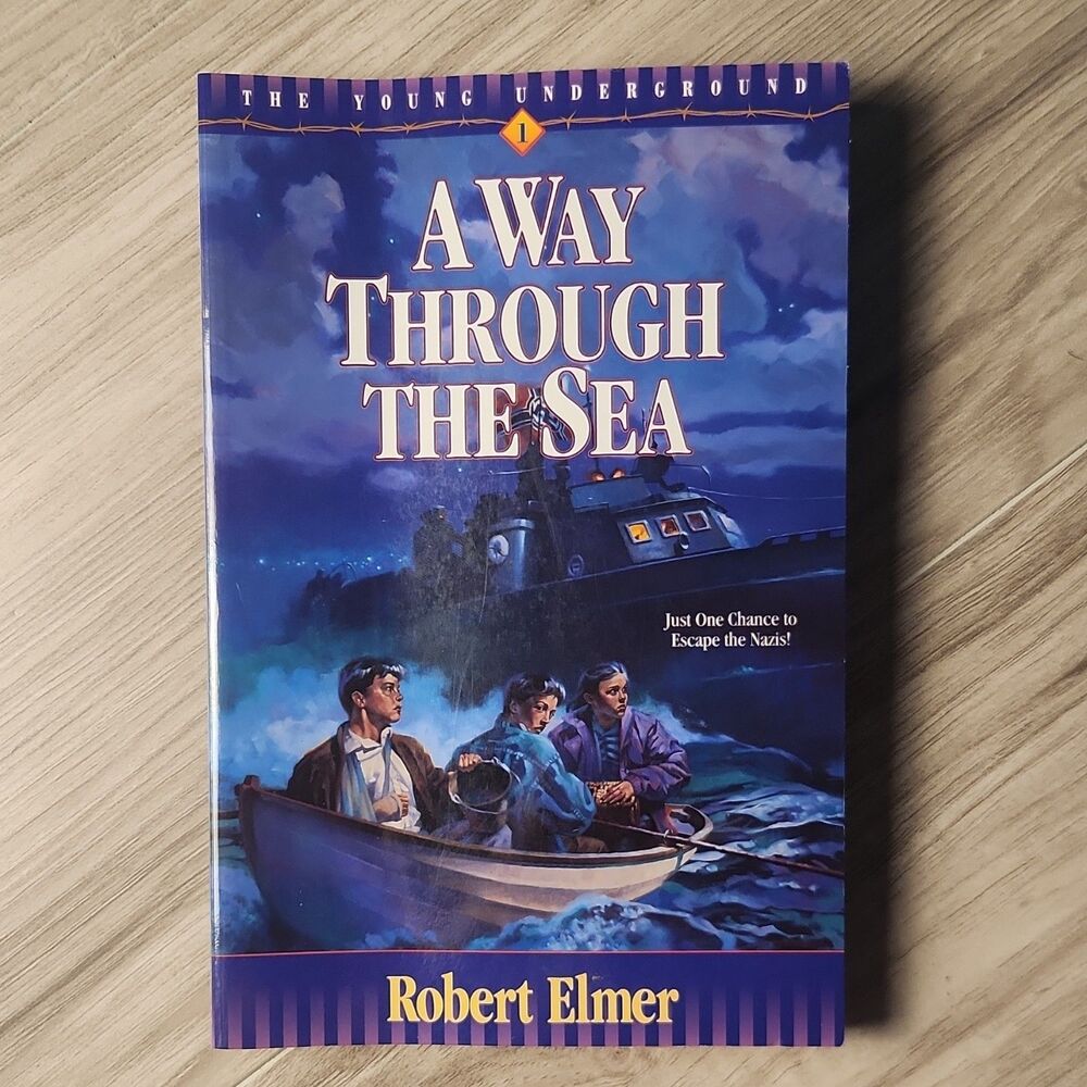 A Way Through the Sea Robert Elmer PB Bethany House WWII Jewish Refugees Fiction